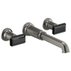 Brizo Invari Two-Handle Wall Mount Tub Filler - Less Handles - Complete Kit - Brilliance® Luxe Steel®