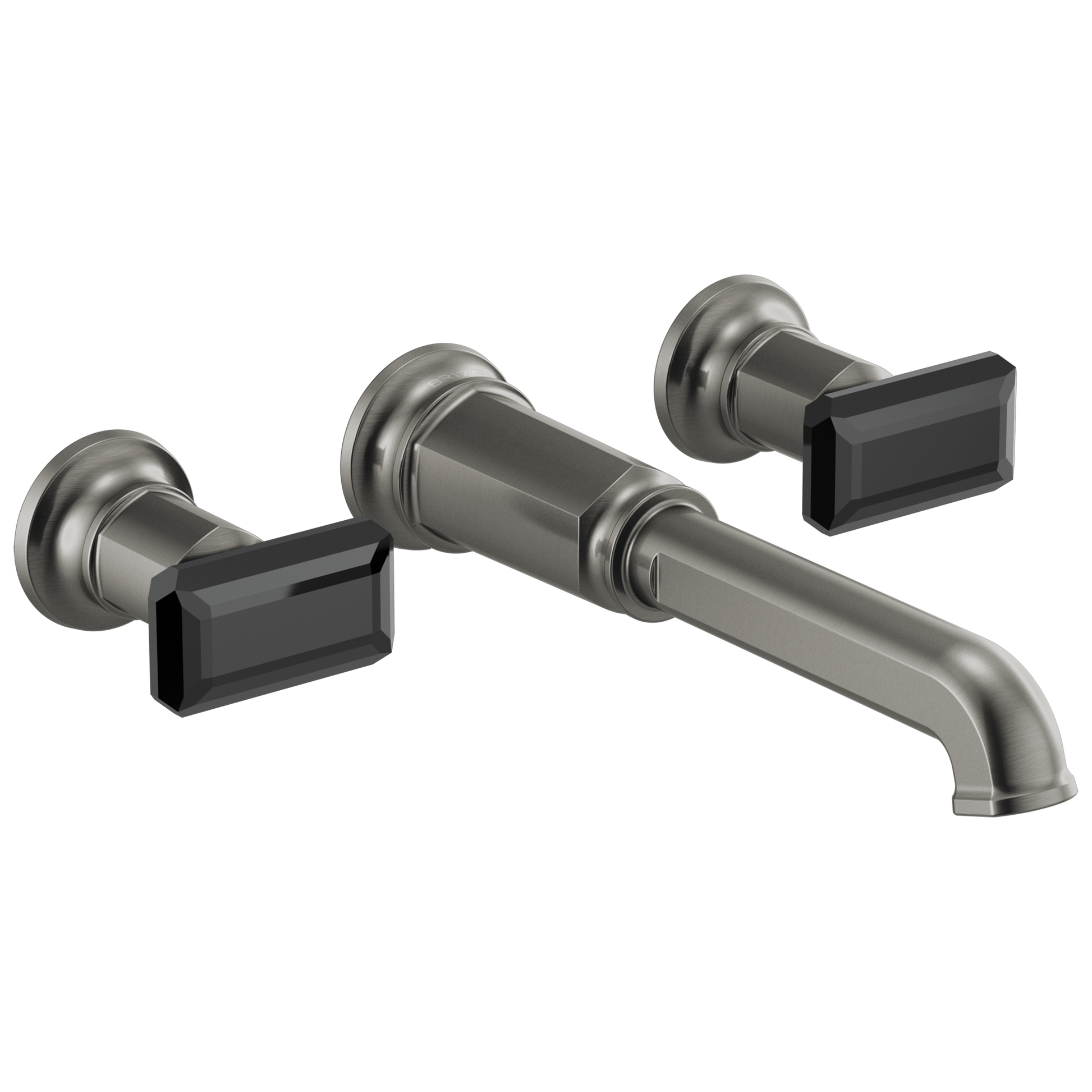 Brizo Invari Two-Handle Wall Mount Tub Filler - Less Handles - Complete Kit - Brilliance® Luxe Steel®