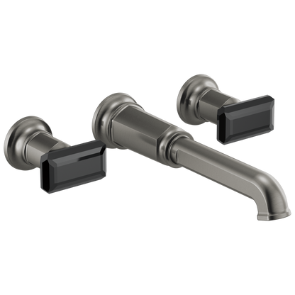 Brizo Invari Two-Handle Wall Mount Tub Filler - Less Handles - Complete Kit - Brilliance® Luxe Steel®