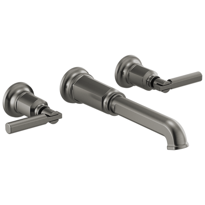 Brizo Invari Two-Handle Wall Mount Tub Filler - Less Handles - Complete Kit - Brilliance® Luxe Steel®