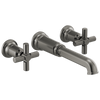 Brizo Invari Two-Handle Wall Mount Tub Filler - Less Handles - Complete Kit - Brilliance® Luxe Steel®