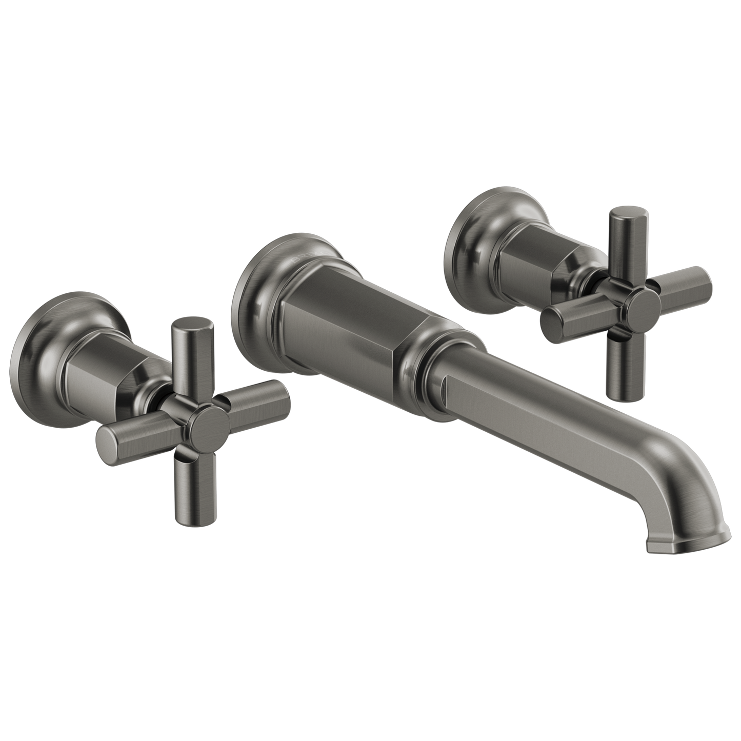 Brizo Invari Two-Handle Wall Mount Tub Filler - Less Handles - Complete Kit - Brilliance® Luxe Steel®