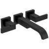 Brizo Siderna Two-Handle Wall Mount Tub Filler - Less Handles - Complete Kit - Matte Black