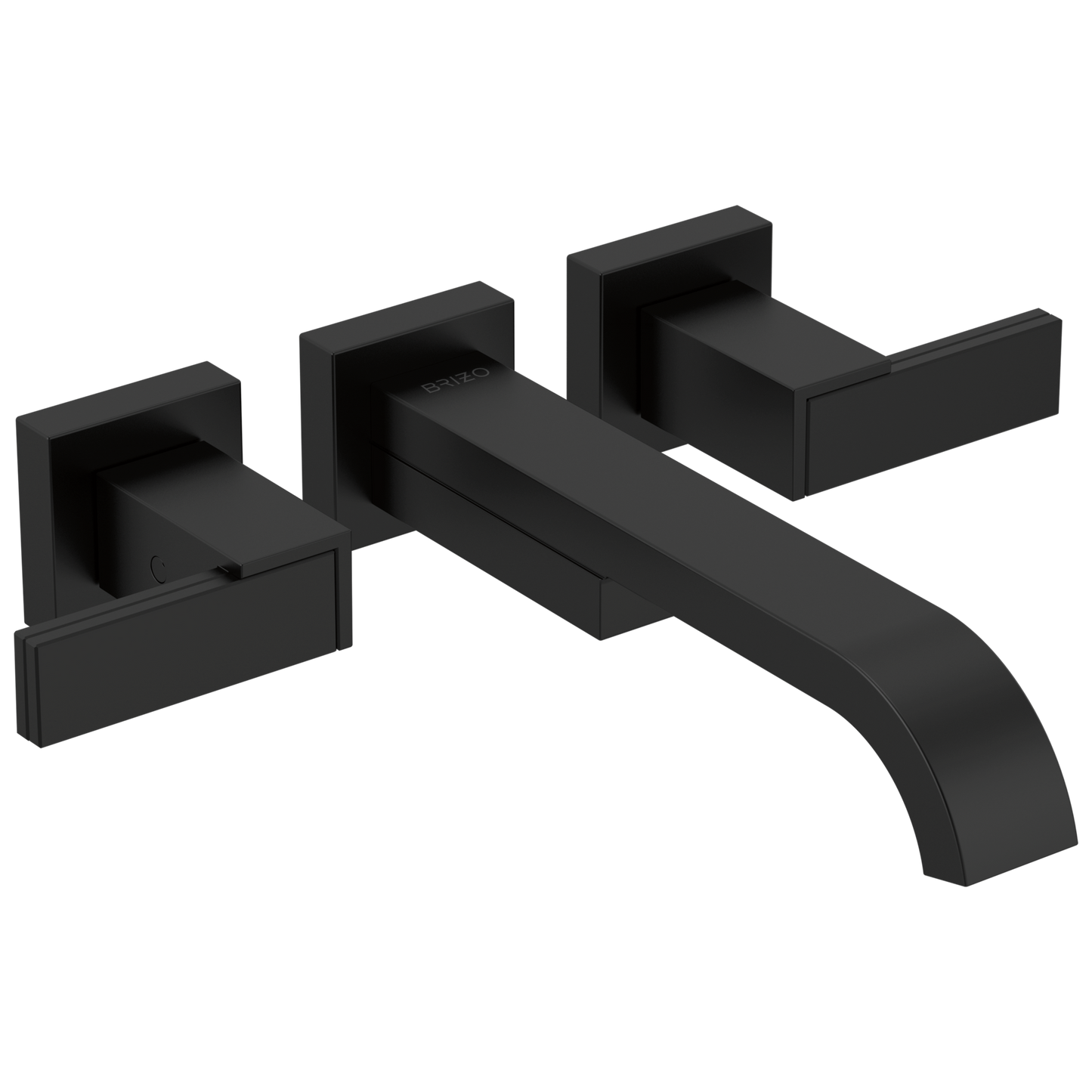 Brizo Siderna Two-Handle Wall Mount Tub Filler - Less Handles - Complete Kit - Matte Black