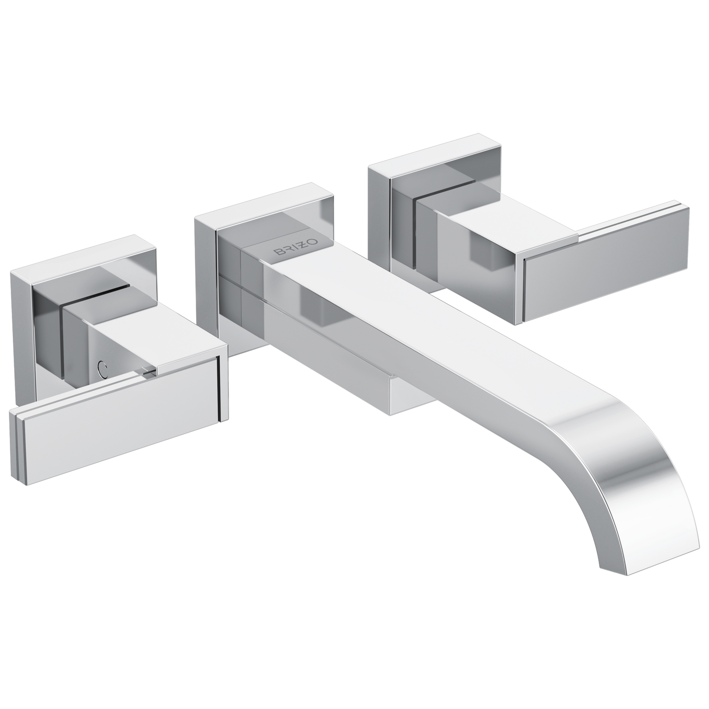 Brizo Siderna Two-Handle Wall Mount Tub Filler - Less Handles - Complete Kit - Polished Chrome