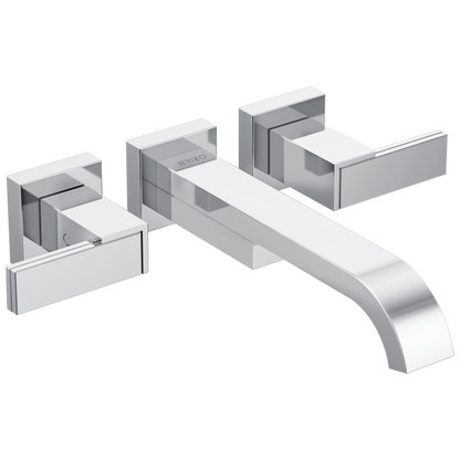 Brizo Siderna Two-Handle Wall Mount Tub Filler - Less Handles - Complete Kit - Polished Chrome