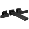 Vettis Two-Handle Wall Mount Tub Filler - Matte Black