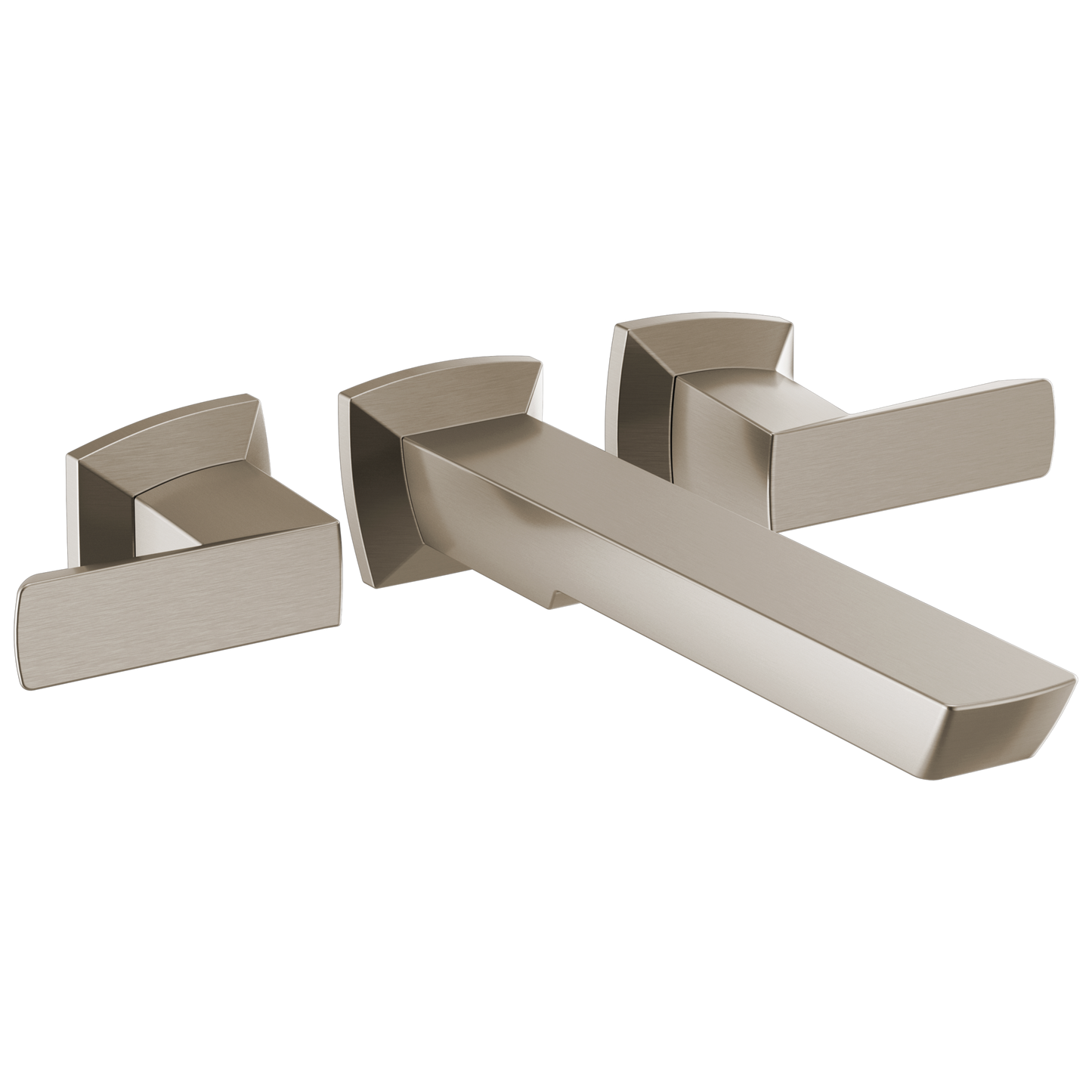 Vettis Two-Handle Wall Mount Tub Filler - Brilliance® Luxe Nickel®
