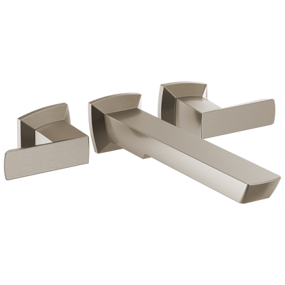 Vettis Two-Handle Wall Mount Tub Filler - Brilliance® Luxe Nickel®