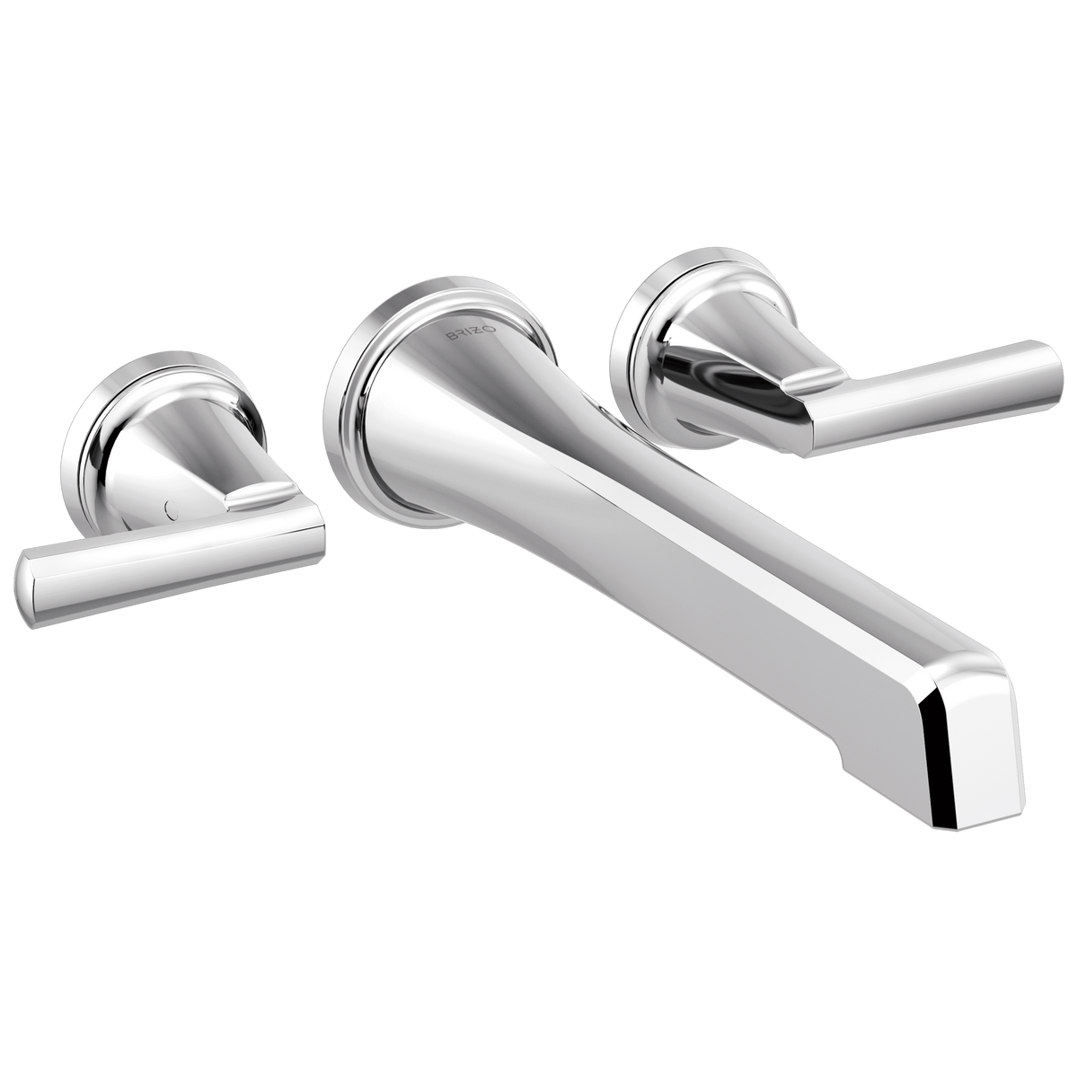 Brizo Levoir Two-Handle Wall Mount Tub Filler - Less Handles - Complete Kit - Polished Chrome