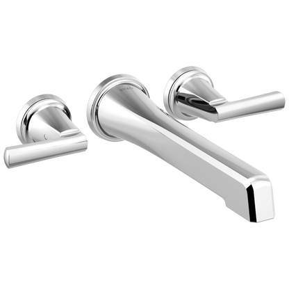Brizo Levoir Two-Handle Wall Mount Tub Filler - Less Handles - Complete Kit - Polished Chrome