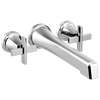 Brizo Levoir Two-Handle Wall Mount Tub Filler - Less Handles - Complete Kit - Polished Chrome