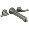 Brizo Levoir Two-Handle Wall Mount Tub Filler - Less Handles - Complete Kit - Brilliance® Luxe Steel®
