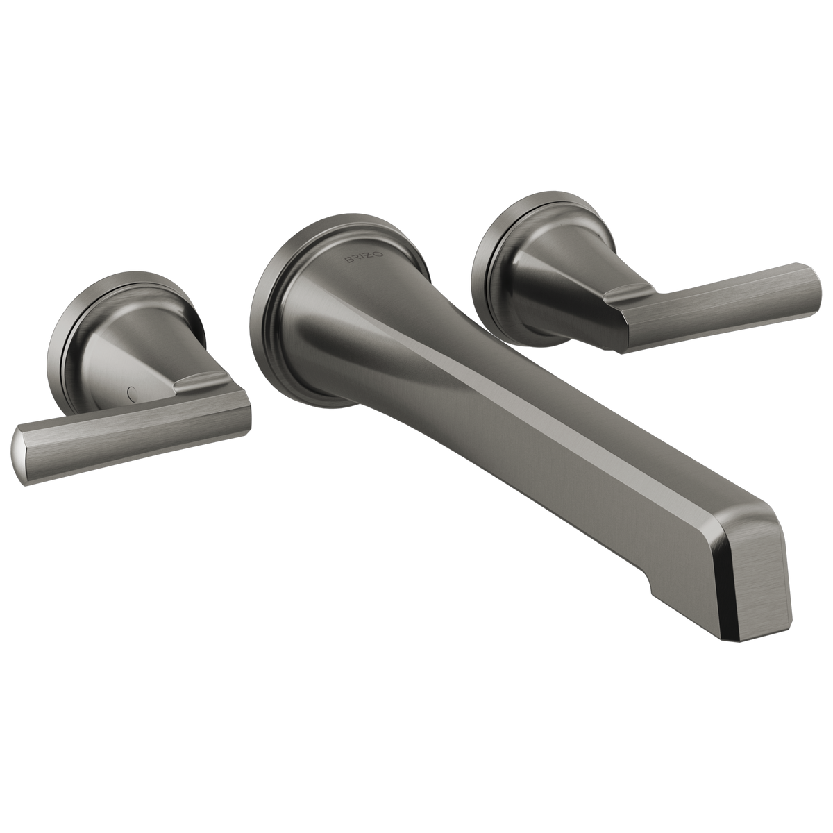 Brizo Levoir Two-Handle Wall Mount Tub Filler - Less Handles - Complete Kit - Brilliance® Luxe Steel®