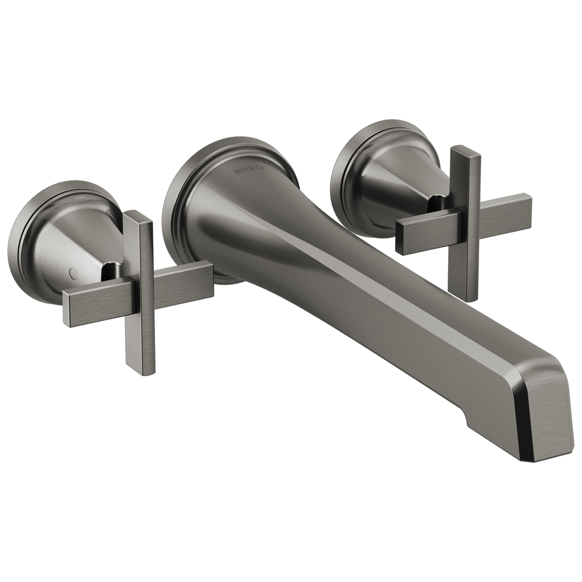 Brizo Levoir Two-Handle Wall Mount Tub Filler - Less Handles - Complete Kit - Brilliance® Luxe Steel®