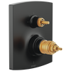 Brizo TempAssure Thermostatic Valve Trim with Integrated 3-Function Diverter Trim - Less Handles - Matte Black