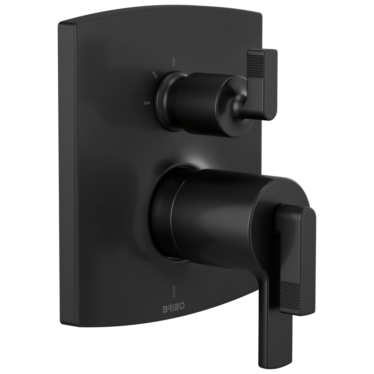 Brizo Brizo TempAssure Thermostatic Valve Trim with Integrated 3-Function Diverter Trim - Less Handles - Complete Kit - Matte Black