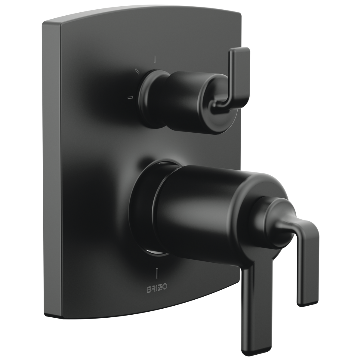 Brizo Brizo TempAssure Thermostatic Valve Trim with Integrated 3-Function Diverter Trim - Less Handles - Complete Kit - Matte Black