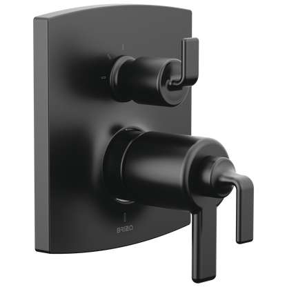 Brizo Brizo TempAssure Thermostatic Valve Trim with Integrated 3-Function Diverter Trim - Less Handles - Complete Kit - Matte Black