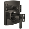 Brizo Brizo TempAssure Thermostatic Valve with Integrated 3-Function Diverter Trim - Less Handles - Complete Kit - Brilliance® Black Onyx