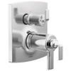 Brizo Brizo TempAssure Thermostatic Valve with Integrated 3-Function Diverter Trim - Less Handles - Complete Kit - Polished Chrome