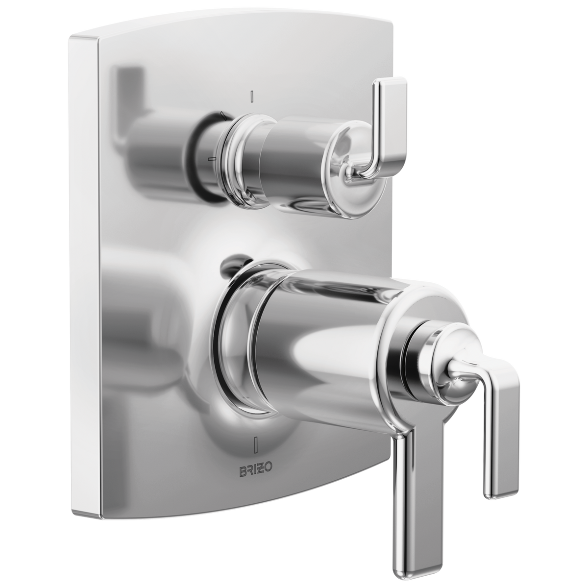Brizo Brizo TempAssure Thermostatic Valve with Integrated 3-Function Diverter Trim - Less Handles - Complete Kit - Polished Chrome