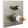 Frank Lloyd Wright Bath Collection by Brizo TempAssure Thermostatic Valve with 3-Function Integrated Diverter Trim - Less Handles - Brilliance® Luxe Nickel®
