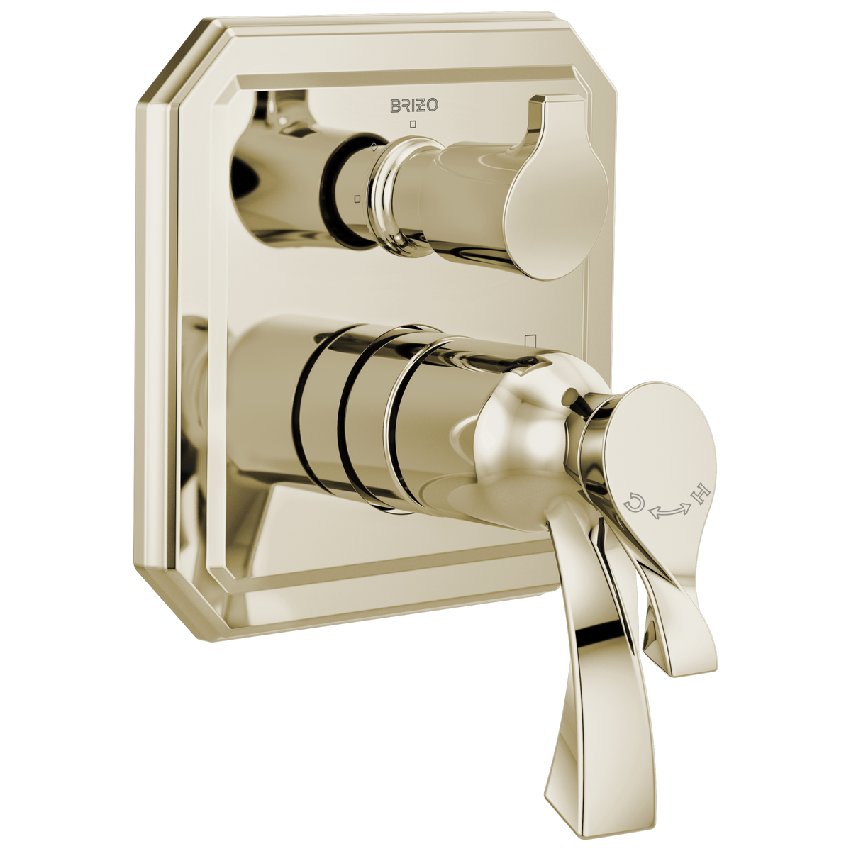Virage TempAssure Thermostatic Valve with Integrated 3-Function Diverter Trim - Brilliance® Polished Nickel