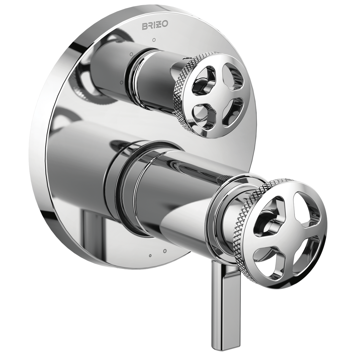 Brizo Litze TempAssure Thermostatic Valve with 3-Function Diverter Trim - Less Handles - Complete Kit - Polished Chrome