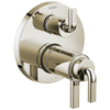 Brizo Litze TempAssure Thermostatic Valve with 3-Function Diverter Trim - Less Handles - Complete Kit - Brilliance® Polished Nickel