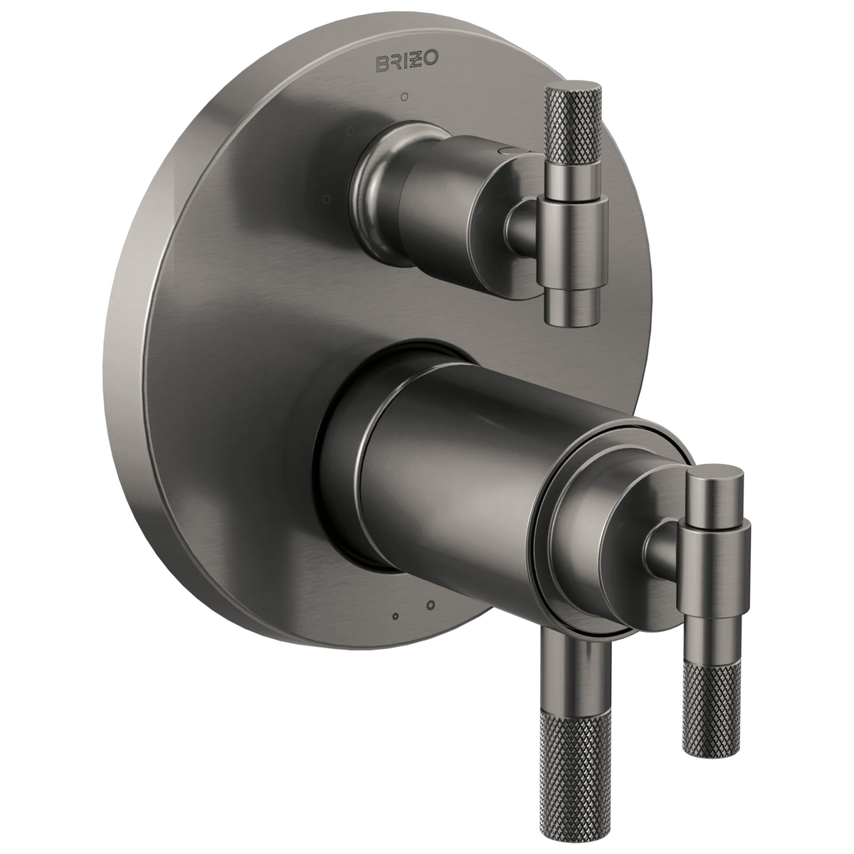 Brizo Litze TempAssure Thermostatic Valve with 3-Function Diverter Trim - Less Handles - Complete Kit - Brilliance® Luxe Steel®