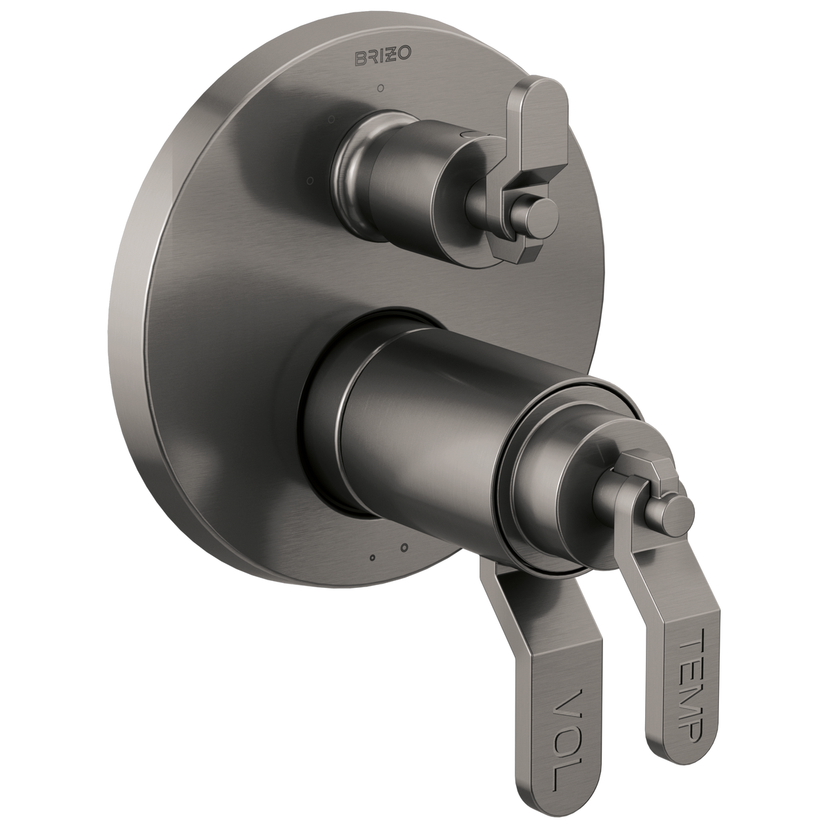 Brizo Litze TempAssure Thermostatic Valve with 3-Function Diverter Trim - Less Handles - Complete Kit - Brilliance® Luxe Steel®