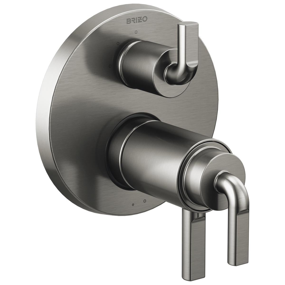 Brizo Litze TempAssure Thermostatic Valve with 3-Function Diverter Trim - Less Handles - Complete Kit - Brilliance® Luxe Steel®
