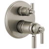 Invari Brizo Invari: TempAssure Thermostatic Valve With Integrated 3-Function Diverter Trim - Brilliance® Luxe Nickel®