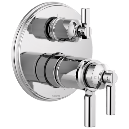 Invari Brizo Invari: TempAssure Thermostatic Valve With Integrated 3-Function Diverter Trim - Polished Chrome