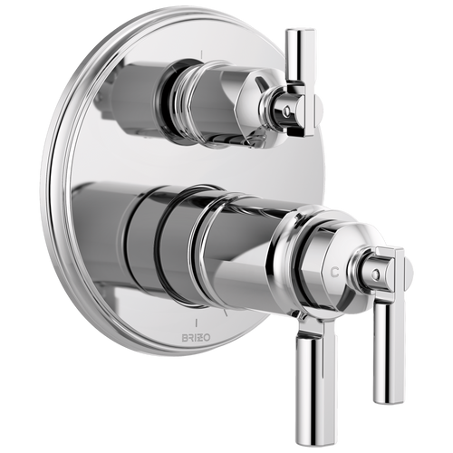 Invari Brizo Invari: TempAssure Thermostatic Valve With Integrated 3-Function Diverter Trim - Polished Chrome
