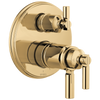 Invari Brizo Invari: TempAssure Thermostatic Valve With Integrated 3-Function Diverter Trim - Brilliance® Polished Gold