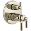 Invari Brizo Invari: TempAssure Thermostatic Valve With Integrated 3-Function Diverter Trim - Brilliance® Polished Nickel