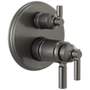 Invari Brizo Invari: TempAssure Thermostatic Valve With Integrated 3-Function Diverter Trim - Brilliance® Luxe Steel®