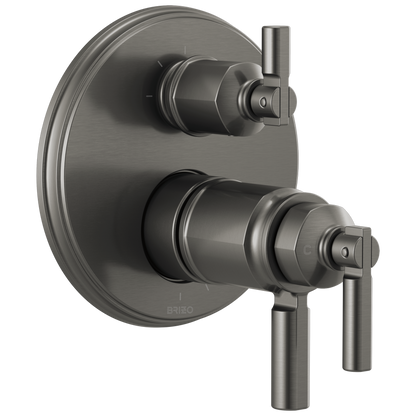 Invari Brizo Invari: TempAssure Thermostatic Valve With Integrated 3-Function Diverter Trim - Brilliance® Luxe Steel®