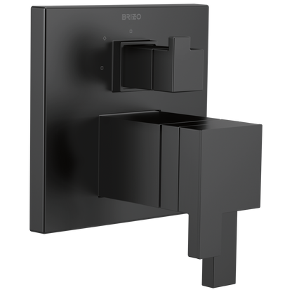 Siderna TempAssure Thermostatic Valve with Integrated 3-Function Diverter Trim - Matte Black