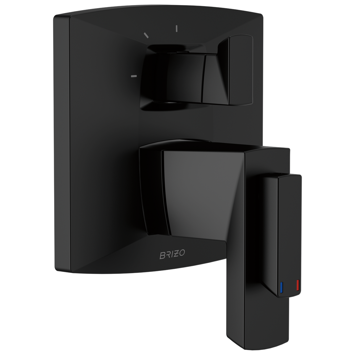 Vettis Brizo Vettis: TempAssure Thermostatic Valve With Integrated 3-Function Diverter Trim - Matte Black