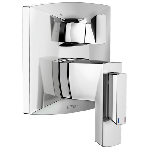 Brizo Tempassure Thermostatic Valve With Integrated 3 Function Diverter Trim