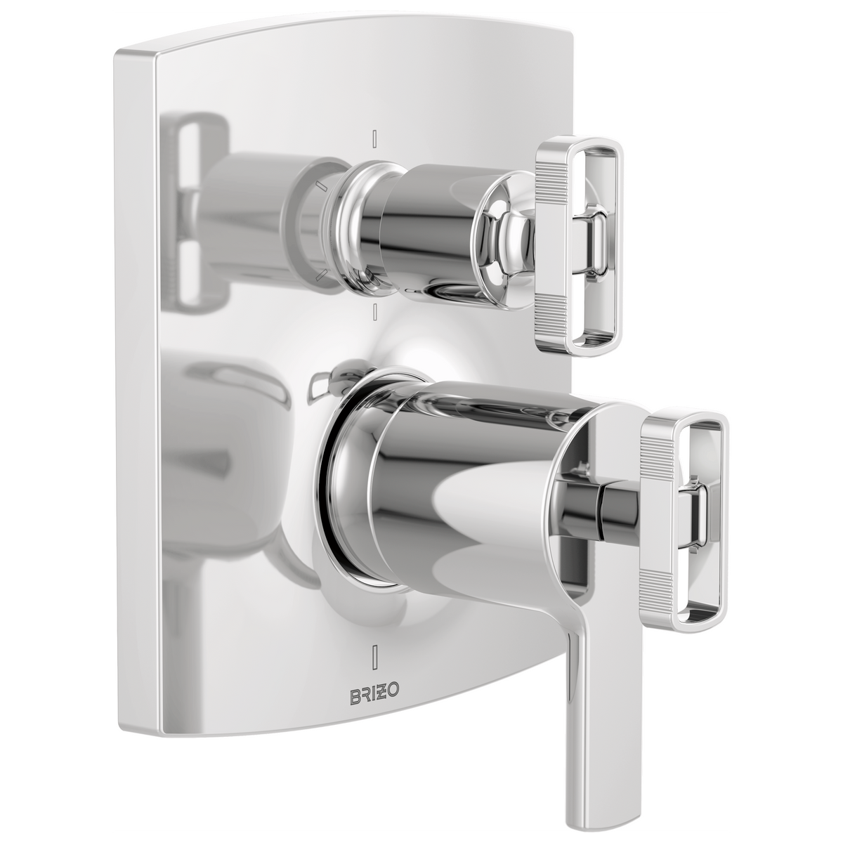 Brizo Brizo TempAssure Thermostatic Valve with Integrated 6-Function Diverter Trim - Less Handles - Complete Kit - Polished Chrome