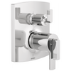 Brizo Brizo TempAssure Thermostatic Valve with Integrated 6-Function Diverter Trim - Less Handles - Complete Kit - Polished Chrome