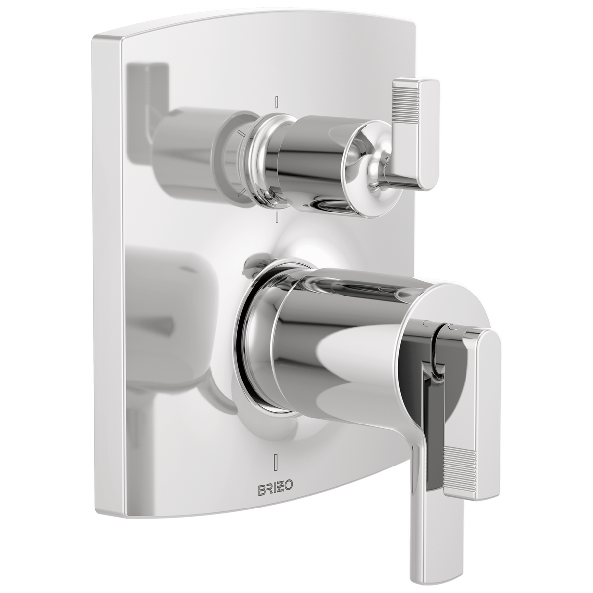 Brizo Brizo TempAssure Thermostatic Valve with Integrated 6-Function Diverter Trim - Less Handles - Complete Kit - Polished Chrome