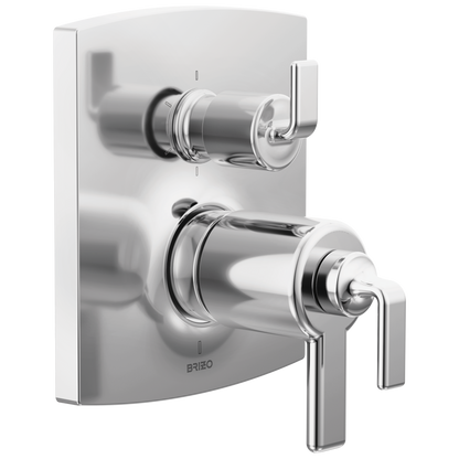 Brizo Brizo TempAssure Thermostatic Valve with Integrated 6-Function Diverter Trim - Less Handles - Complete Kit - Polished Chrome