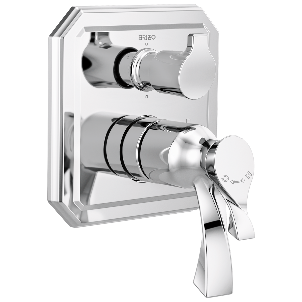 Virage TempAssure Thermostatic Valve with Integrated 6-Function Diverter Trim - Polished Chrome