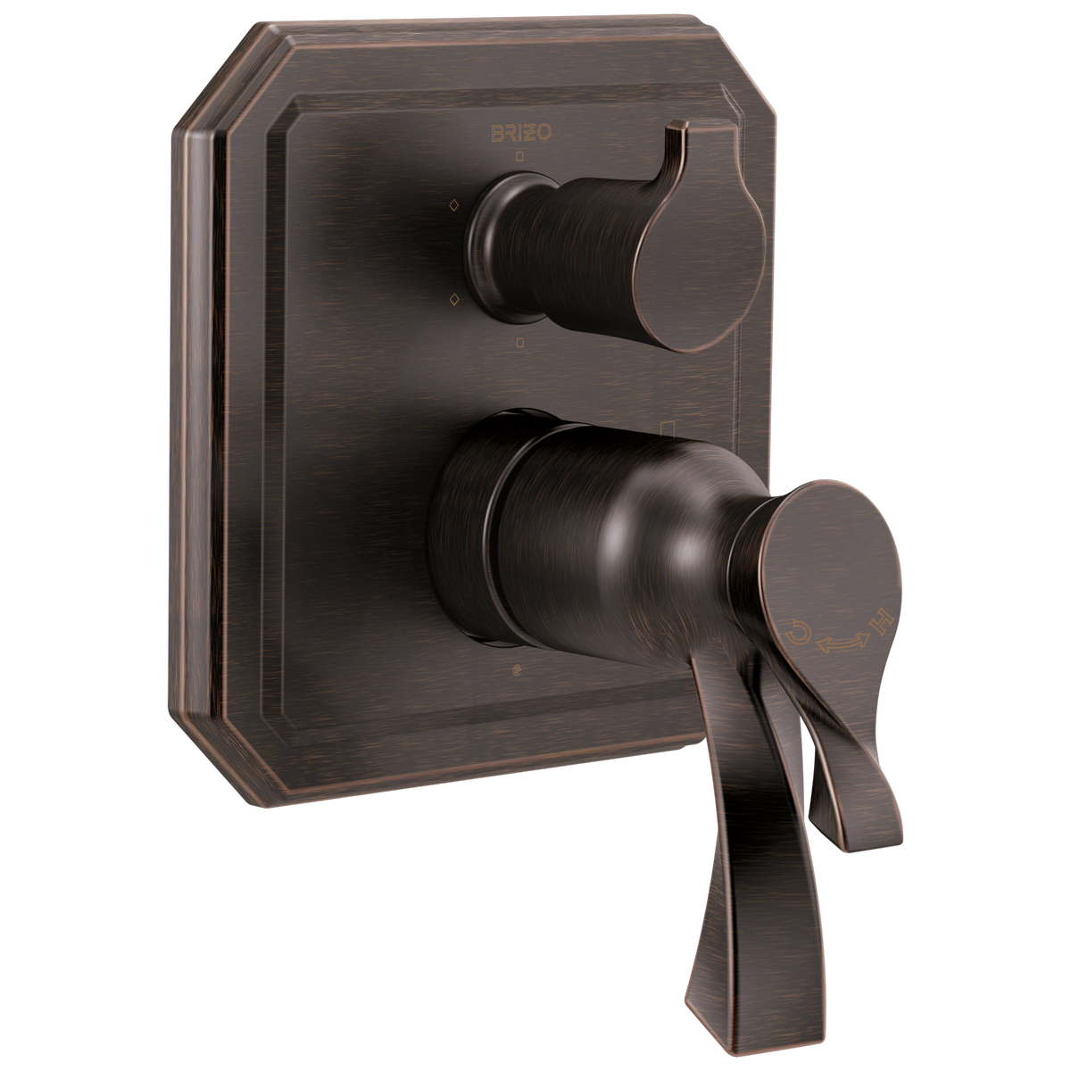 Virage TempAssure Thermostatic Valve with Integrated 6-Function Diverter Trim - Venetian Bronze®