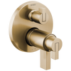 Brizo Litze TempAssure Thermostatic Valve with 6-Function Diverter Trim - Less Handles - Complete Kit - Brilliance® Luxe Gold®